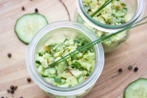 Cucumber avocado salad