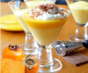 Refreshing Persimmon Cream Dessert Recipe