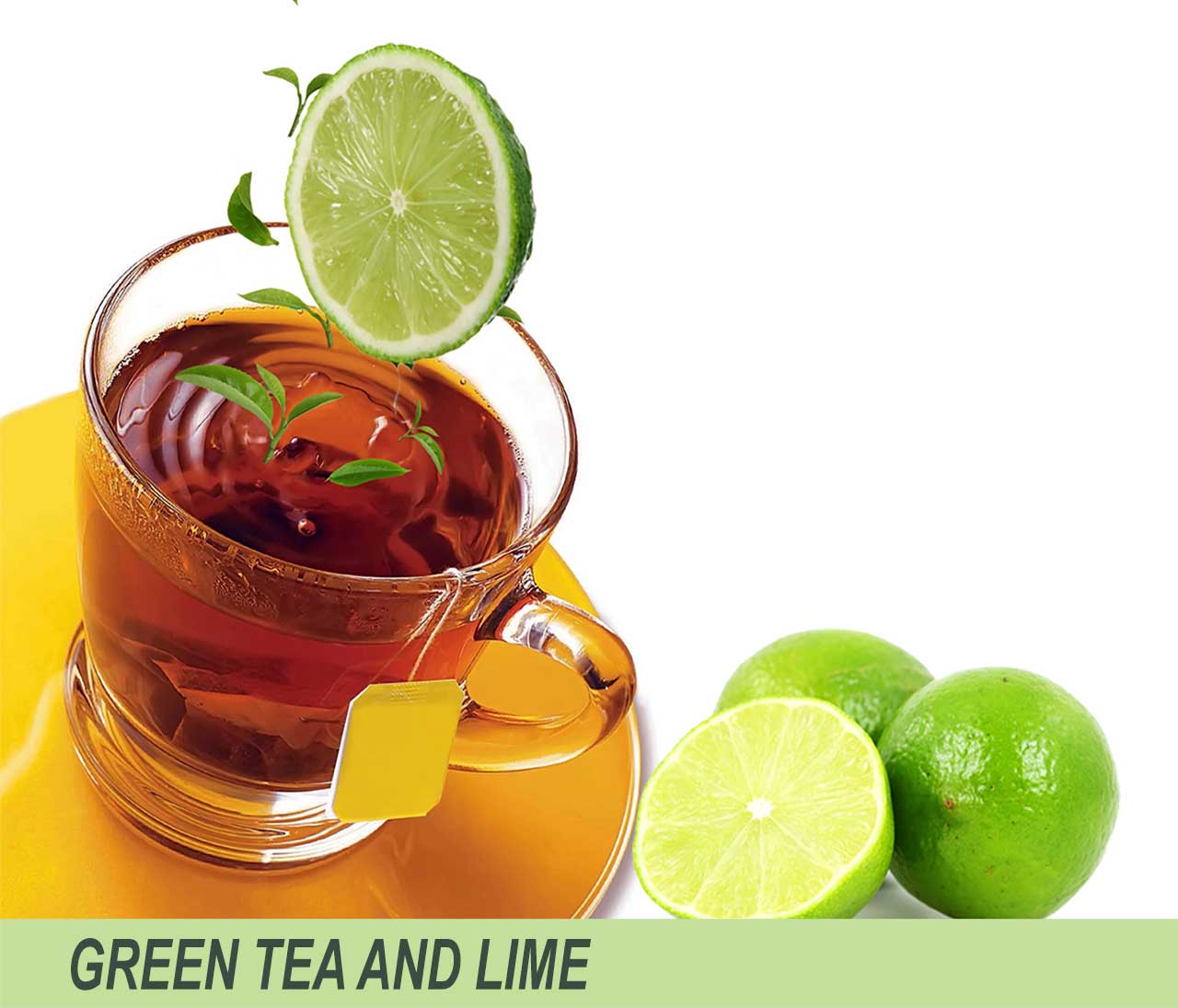 Green tea and lime