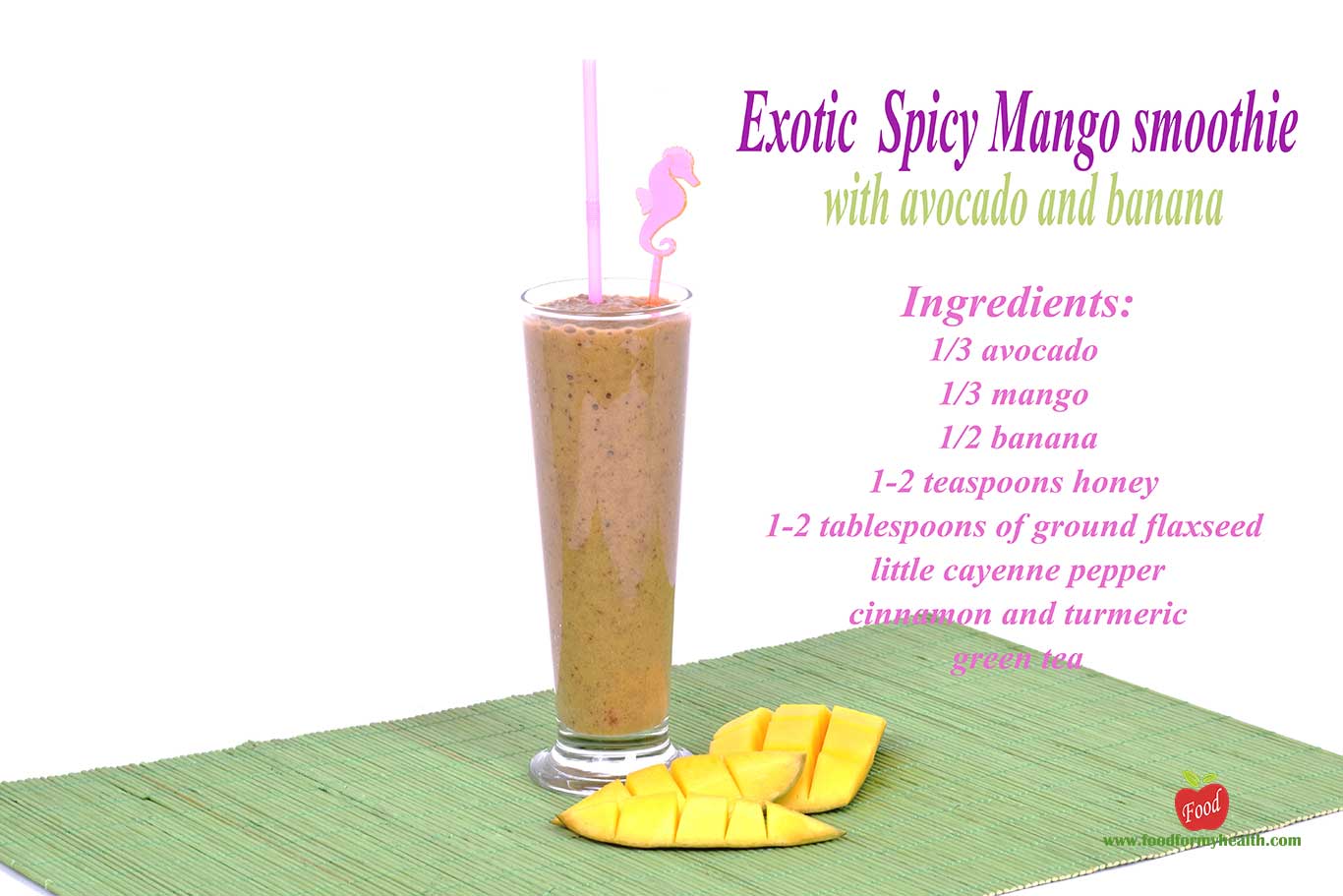 Exotic Spicy Mango smoothie