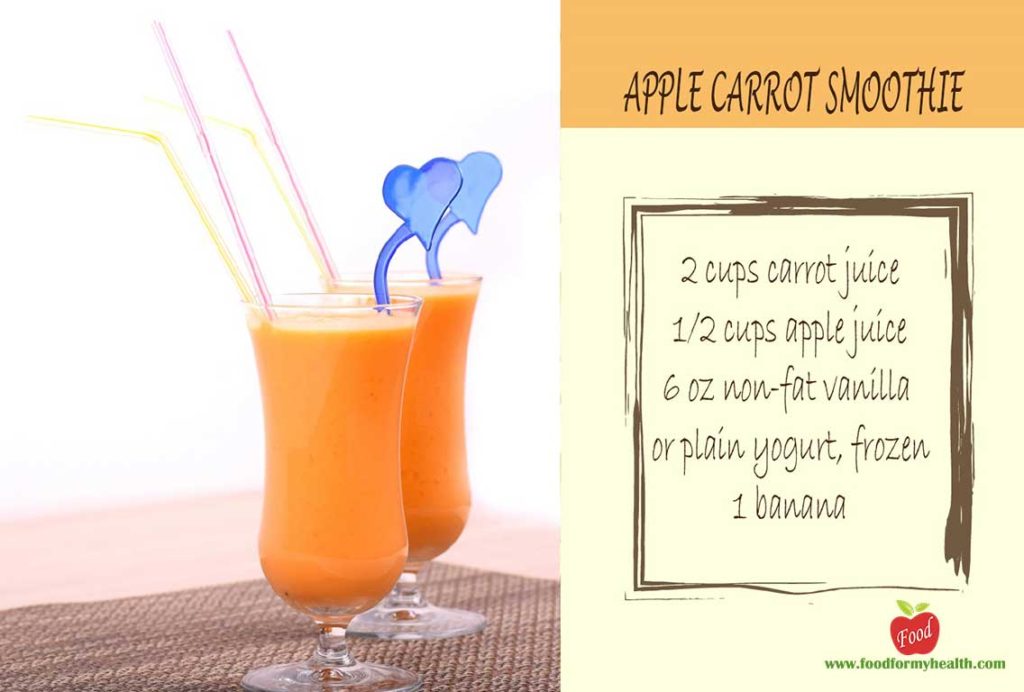 Apple carrot smoothie