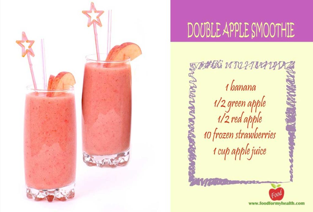 Double apple smoothie