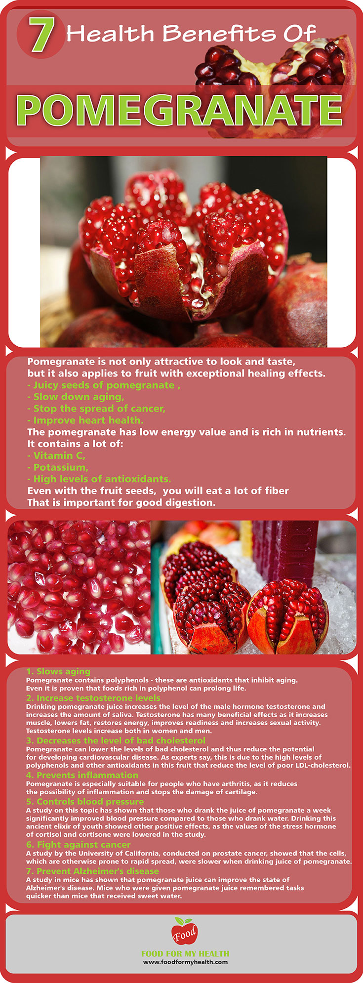 7 health benefits of pomegranate 