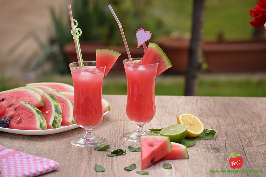 watermelon juice served
