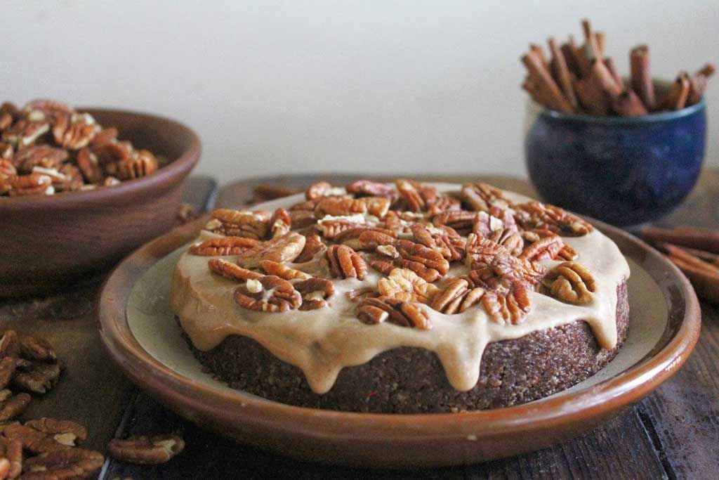 Vegan Chocolate Caramel Cake