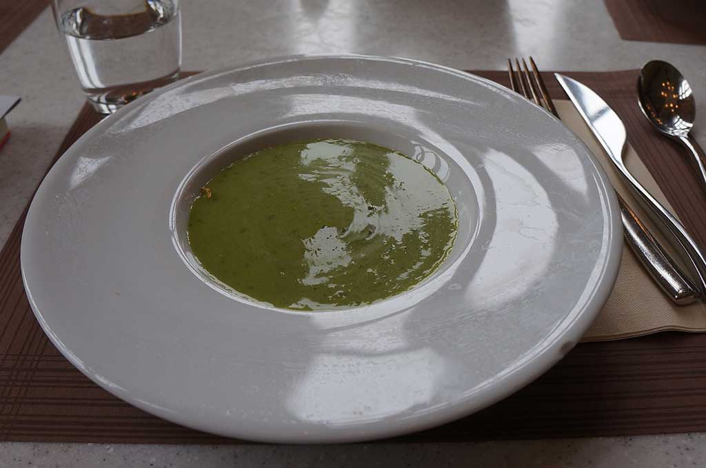 Garlic and broccoli soup