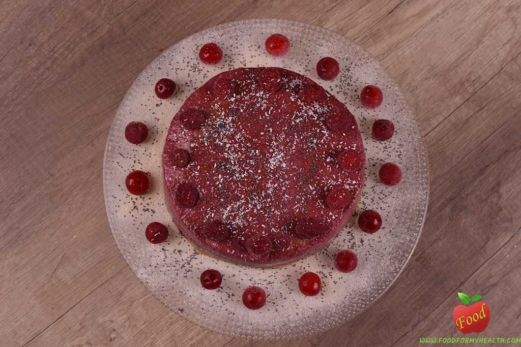 vegan raspberry cashew cake