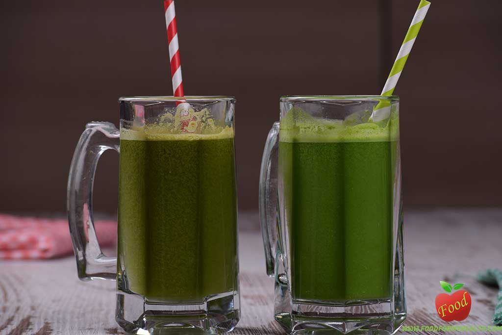 Two super green energy boosting juices