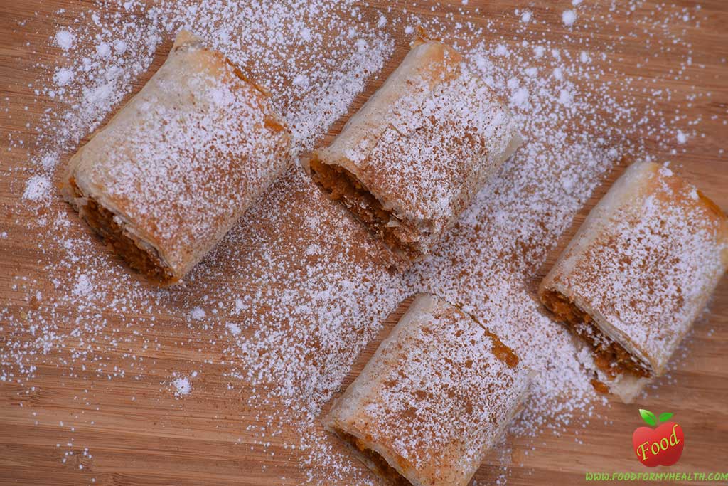 Pumpkin walnut crunchy pie