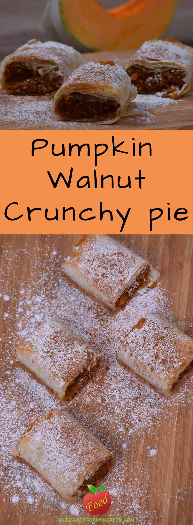 Pumpkin walnut crunchy pie