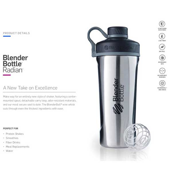 Blender Bottle Radian Insulated Stainless Steel