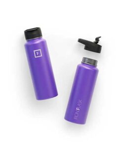 IRONFLASK 40 Oz Wide Mouth Water Bottle with Straw Violet