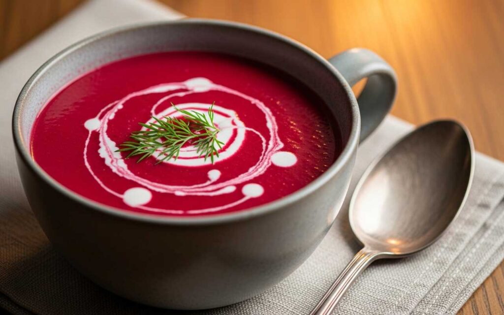 Creamy Roasted Beet & Coconut Soup