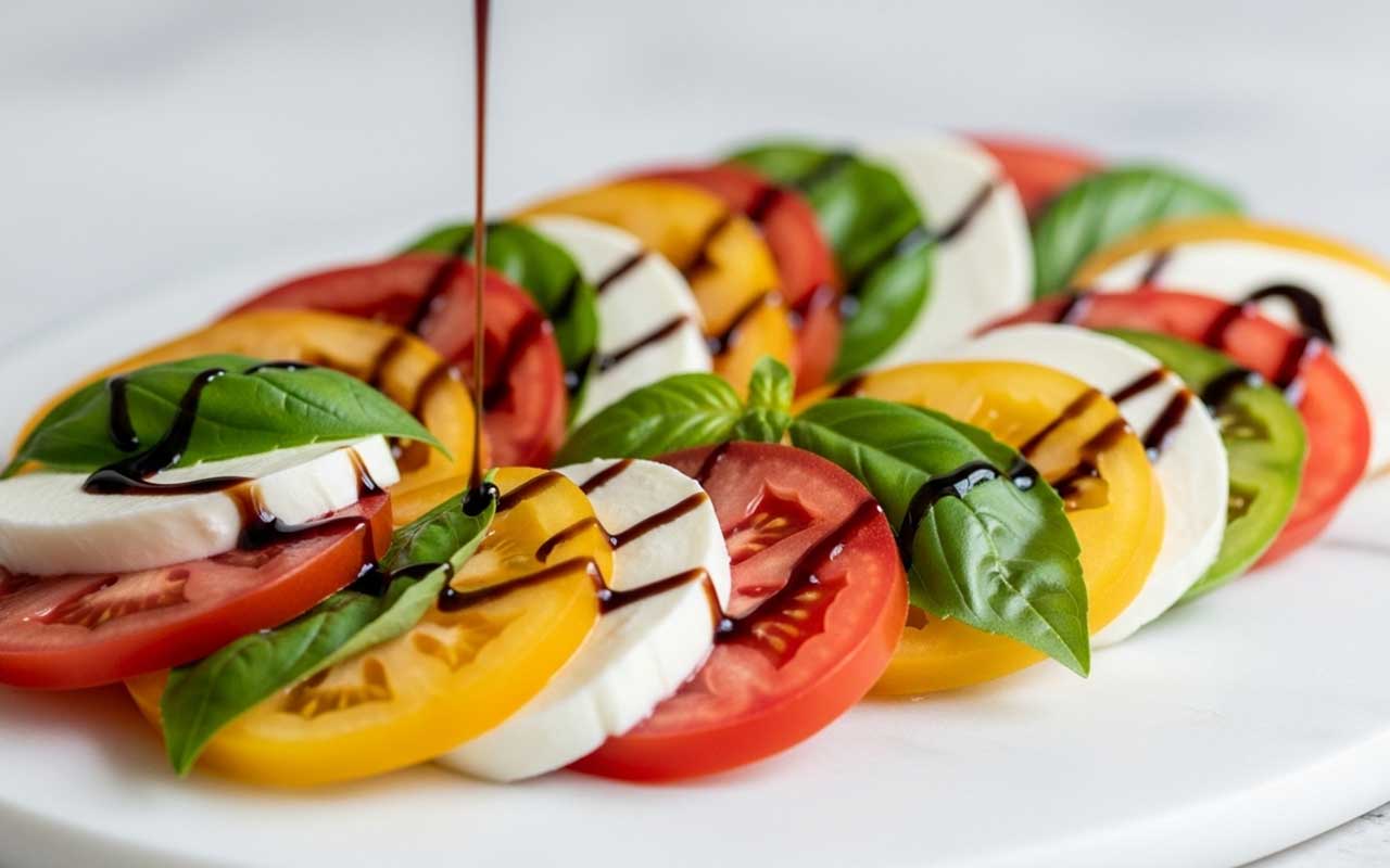 Fresh Caprese Salad with Balsamic Glaze