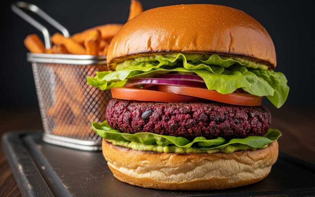 Hearty Beet & Black Bean Burgers