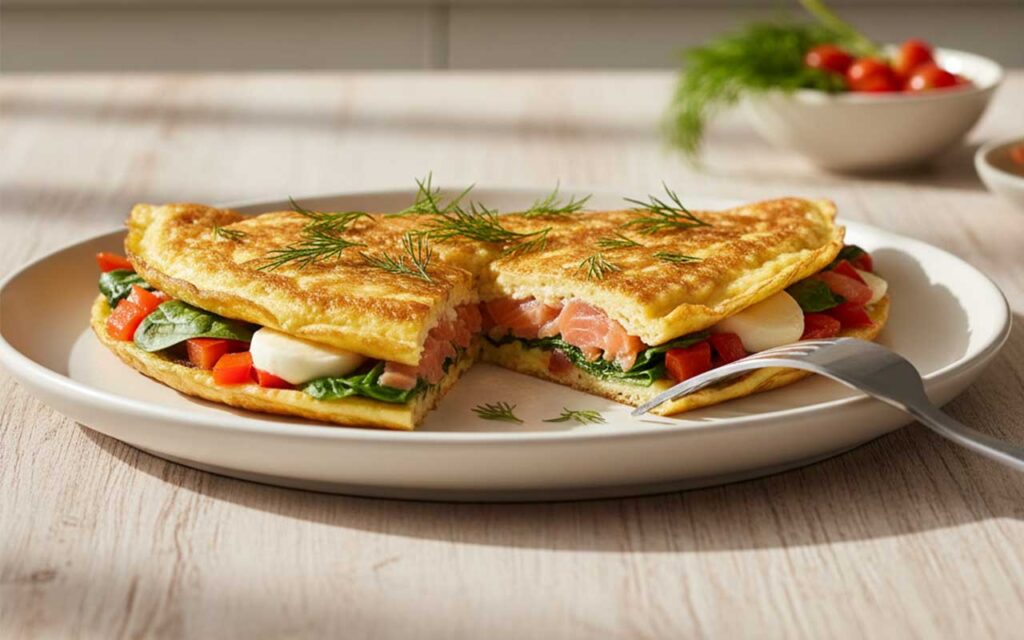 Savory Smoked Salmon Omelet